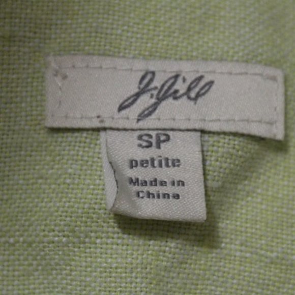 J. Jill 100% Linen green light jacket(684) - Picture 5 of 6
